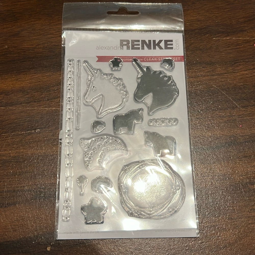 NEW Alexandra Renke UNICORN Clear Stamps Set